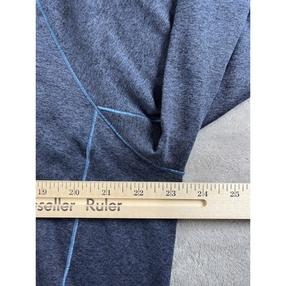 LL Bean Pullover Men's L Blue Quick Dry Trail Tee Baselayer 1/4 Zip Active - Picture 5 of 7